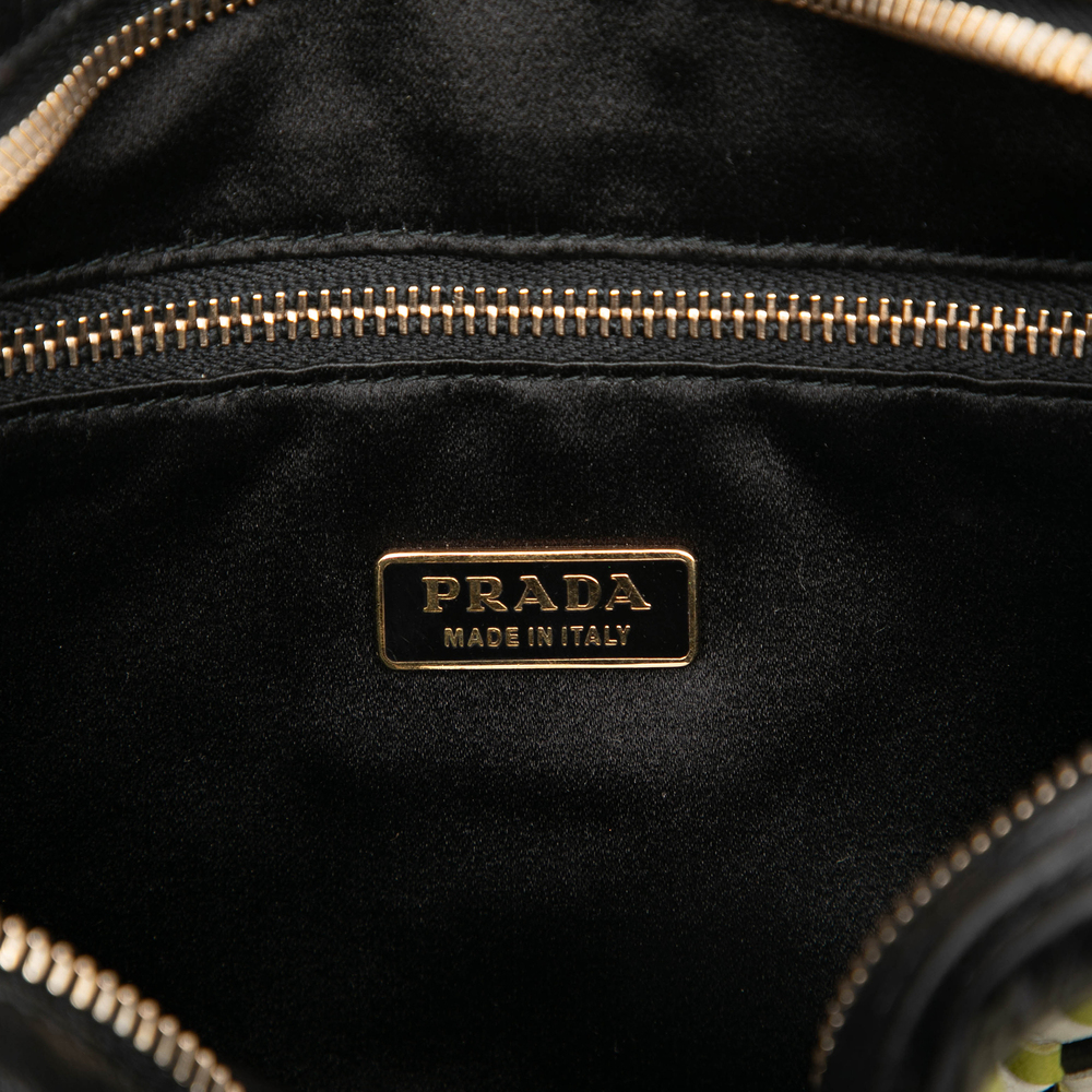 Pre-Loved Prada Leather Perspective Cubes Shoulder Bag - Picture 5 of 6